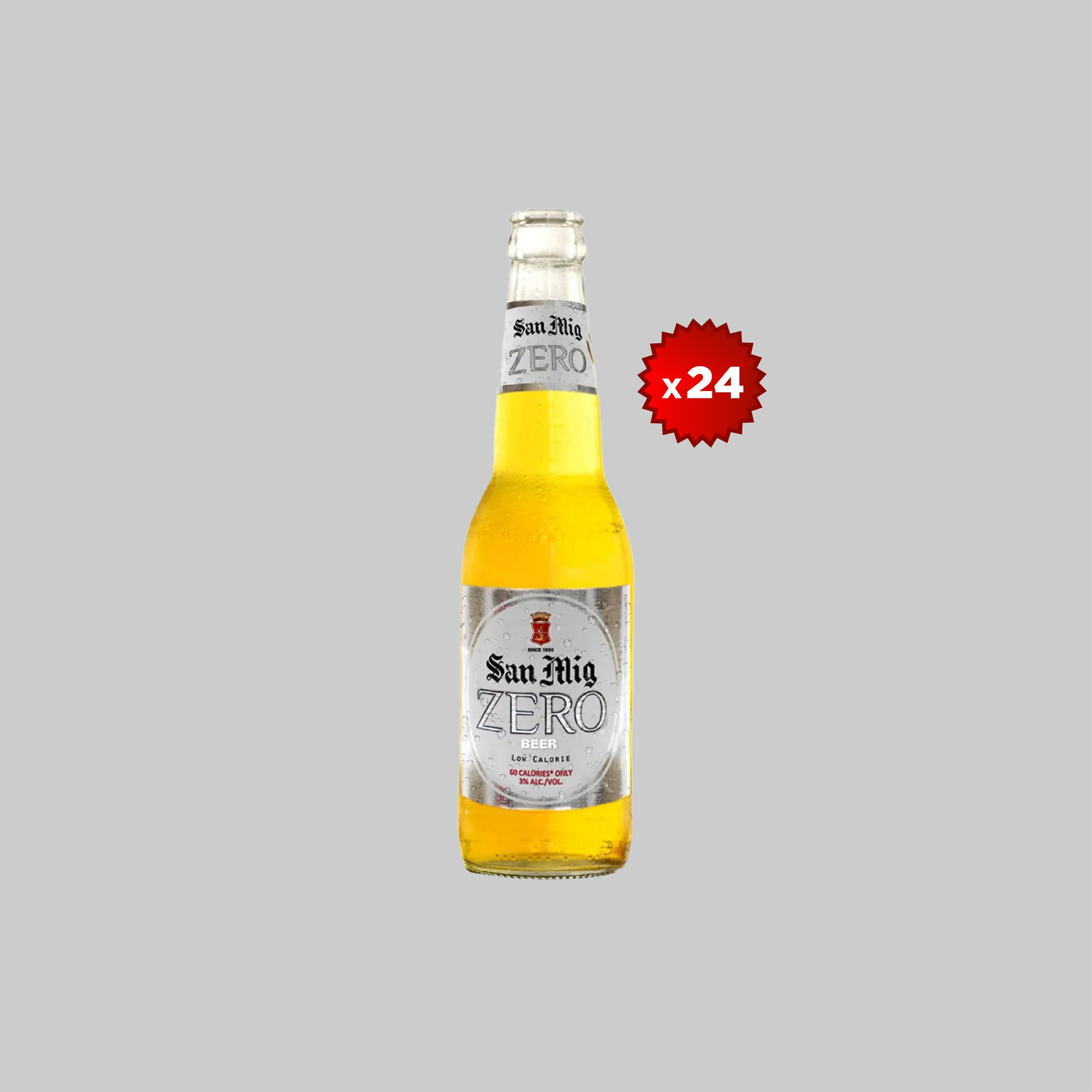 San Mig Zero Small Bottle 24x330ml 3.0% | Time2Drink